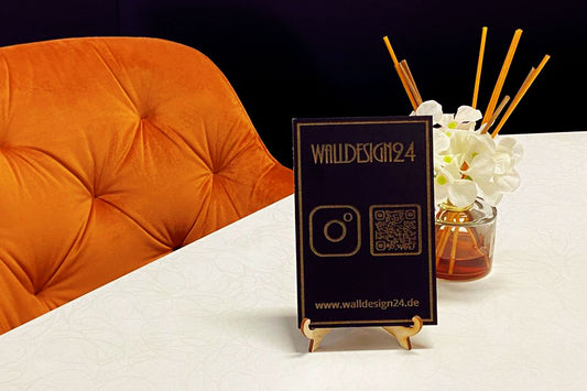 personalisierte Holzgravur "QR Code"