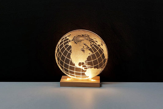 Lasergravur "Globus"